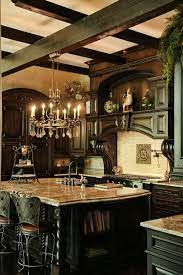 Most of this kitchen features gray cabinets and accents with gothic panes in the cupboards. 36 Refined Gothic Kitchen And Dining Room Designs Digsdigs
