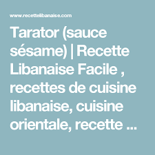 Tarator Sauce Sesame Recette Libanaise Facile Recettes De Cuisine Libanaise Cuisine Orientale Recette Du Liban Recet Foodie Inspiration Falafel Foodie