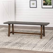 Shop our long coffee tables selection from the world's finest dealers on 1stdibs. Amazon Com Walker Edison Rustic Solid Wood Entryway Room Bench Kitchen Table Set Dining Chairs 60 Inch Grey Brown Table Chair Sets