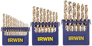 irwin drill bit set m35 cobalt steel 29 piece 3018002