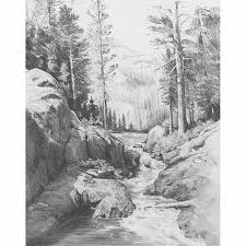 Black And White Pencil Drawings Of Nature Sketching Made Easy Shadow Lake Pencil Drawings Of Nature Landscape Drawings Landscape Pencil Drawings