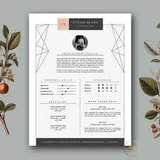 Creative Resume Design Modern Resume Template Cover Letter Etsy Resume Design Creative Creative Resume Templates Creative Cv