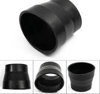 1x Car Black Air Intake Filter System Pipe Tube Rubber Connector 76mm-63mm  Parts
