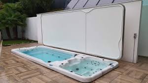 Dekosteine kanaldeckel wasserpumpe schlauch verstecken: Automatische Swim Spa Abdeckung Nach Mass Top Whirlpool Ch