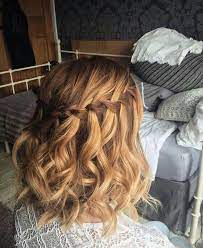 Simple But Beautiful Did Braid On Short Curled Hair Braids For Short Hair Short Wedding Hair Short Hair Styles