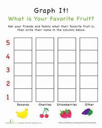 Graph It What Is Your Favorite Fruit Preschool Graphs
