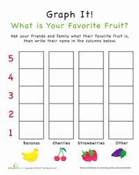 graph it what is your favorite fruit preschool graphs