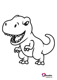 Dinosaurs come from the evolution of early primitive organisms approximately 230 million years ago and it is unknown why these organisms evolved into dinos dinosaurs come from the evolution of early primitive organisms approximately 230 mil. Kids Dinosaurs T Rex Coloring Page Printable Free In 2021 Dinosaur Coloring Pages Coloring Pages Free Coloring Pages