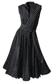 Black And White Polka Dot Summer Dress Georgina S Sunset Polka Dot Dress Black White With Images Vintage Summer Dresses Dot Dress Vintage Polka Dot Dress