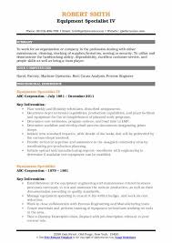 Part of a series on statistics. Equipment Specialist Resume Samples Qwikresume
