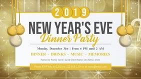 Get your friends and family round the table, pour a glass of wine and serve up something amazing. New Year Dinner Party Digital Display Video Template Postermywall