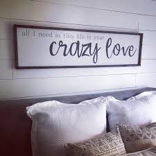 Crazy Love Above The Bed Sign Free Shipping Etsy Home Decor Bedroom Decor For Couples Bed Decor