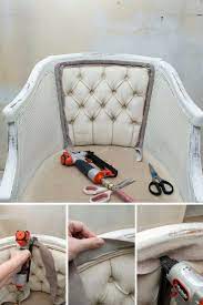 Furnishings with good bones but bad covers can be easily updated with new fabric. Diy Chair Upholstery 7 Shortcuts Tips Salvaged Inspirations