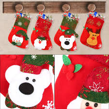 It has red and white candy cane striped plastic edging with a handle. Buy Aitey Mini Christmas Stockings Set Of 12 Xmas 3d Character Plush Santa Snowman Reindeer Bear Bulk Personalized Stocking Felt Red Xmas Tree Decorations Online In Taiwan B07h5hl1cy