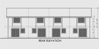 Multigenerational house plans, master on the main house plans, adu house plans, mother in law. 4 Plex Plans 2 Story Townhouse 2 Bedroom 4 Plex Plans F 536