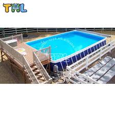 Source Portable Metal Frame Swimming Pool Used Swimming Pool For Sale On M Alibaba Com Pool Swimming Pools Swimming