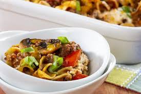 That's why we've provided a collection of hamburger recipes to help get the party started. Healthier Hamburger Casserole Recipe Healthy Hamburger Healthy Healthy Snacks For Diabetics