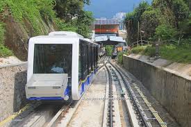 Penang hill, one of the most famous tourist destination in penang, is about 6 km from centre of georgetown. Penang Hill Funicular Train