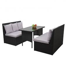 Thanks to the versatility of the material itself, most garden furniture can be made of steel. Poly Rattan Garnitur Hwc G16 Garten Lounge Set Sitzgruppe Gastronomie 2x2er Sofa Tisch Schwarz Kissen Hellgrau Von Heute Wohnen