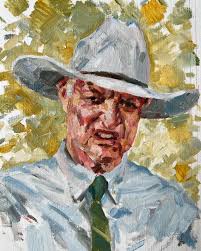 Bob Katter. Every Libs worst nightmare. A4 portrait for sale. $250. Happy  arrange framing at buyers expense. #bobkatter #oilpainting #portaits #love  #australianartist #australianpolitics #nationalportraitgallery @portraitau