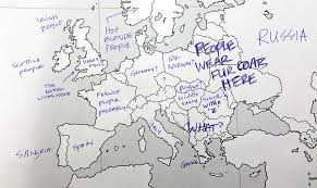 Find this stamps in my old grandpa's collection. Americans Were Asked To Place European Countries On A Map Here S What They Wrote Bored Panda