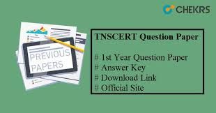 Tn Scert Model Question Paper For Class 11 Download Plus One Papers