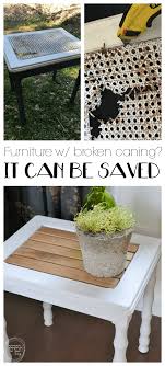 I See Chairs Tables And Benches With Broken Cane All The Time Now This Is A Great Way To Fix The Broken Caning And G Recycled Furniture Caning Furniture Diy