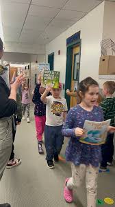 Kindergarten did their book parade through the school today. Raising  readers at OES!!! · Oxford Elementary School, Maine · Facebook
