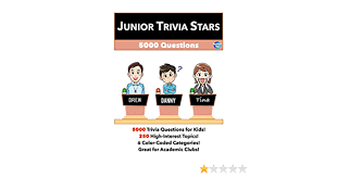 10 trivia questions, rated difficult. Junior Trivia Stars 5000 Questions Frinkle Andrew 9781090152145 Amazon Com Books