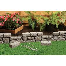 Dalen Products 6 In X 10 Ft Stonewall Border E4 10gy The Home Depot In 2021 Landscape Ideas Front Yard Curb Appeal Front House Landscaping Backyard Landscaping Designs