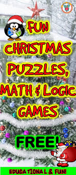 Christmas Puzzles Math And Logic Games To Play Free Online Christmas Math Christmas Math Activities Maths Puzzles