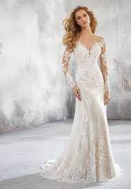 Mori Lee 8276 Lorraine Long Sleeves Bridal Dress Fit And Flare Wedding Dress Wedding Dress Styles A Line Wedding Dress