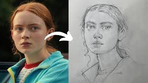 How I sketch stranger things character (Real time)