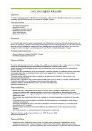 Typical work activities described in a civil engineer resume sample are performing feasibility studies, consulting with clients, designing structures, solving development. Civil Engineer Resume Great Sample Resume