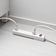 Under counter electrical outlet strips. Koppla 6 Outlet Power Strip With Switch Grounded White Ikea