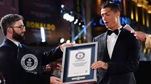 But now it's time to bounce back and show that, together, we can. Footballer Cristiano Ronaldo Awarded With Guinness World Records Certificates At London Film Premiere Guinness World Records