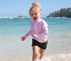 Little Girl Long Sleeve Rash Guard Swim Shirt Pink With White Polka Dot Girls Rashguard Rash Guard Swimwear Long Sleeve Rashguard