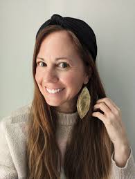 Gold Leather Feather