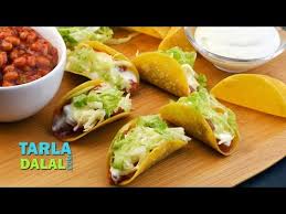 Tacos With Baked Beans By Tarla Dalal 1 Tacos With Baked Beans By Tarla Dalal Youtube Baked Beans Taco Shell Recipe Food Articles
