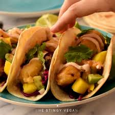 Not so fishy vegan fish tacos!. Vegan Fish Tacos The Stingy Vegan