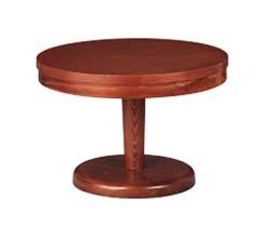 Coffee table of beech wood and with extension leaf of danish design manufactured by rubby furniture in 1992. Round Low Coffee Table In Beech For Living Room Idfdesign
