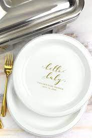 10 In Personalized Baby Shower Dinner Plates