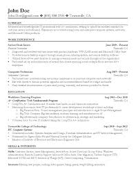 Writing one, however, can be overwhelming, especially if you don't have much work experience. Entry Level It Resume Based On Previous Template Thoughts Resumes