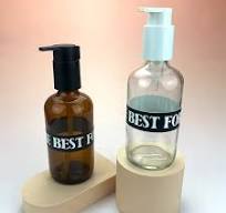 Amber 6oz 180ml 200ml Glass Lotion Bottle with Pump - Glass ...
