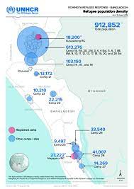 Cox S Bazar District Map Pdf Document - Population Map : Unhcr, Bangladesh, Cox's Bazar- As Of 15 August  2019