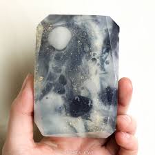 Snowflake Obsidian And Snow Quartz Crystal Soap Yin Yang Etsy In 2021 Diy Crystals Snow Quartz Crystal Soap