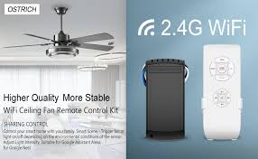 Product and installation support provided for seamless shopping & setup. Ceiling Fan Remote Control Kit Wi Fi Smart Fan Control Timing Wireless Control With Amazon Alexa Amazon Com