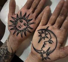 50 Inspiring Sun And Moon Tattoo Design Ideas Moon Tattoo Designs Knee Tattoo Tattoos