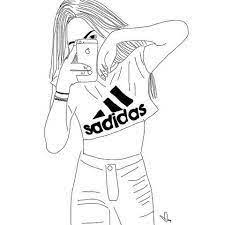 Dessin a imprimer fille ado. 80 Idees De Coloriage Fille Ados Coloriage Fille Dessin Fille Swag Dessin De Fille