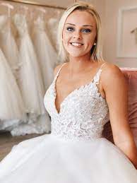 A Beautiful Bride At Beauty Within Bridal In The Caitlyn Weddingdress Come Sayyestothedress With Us Wedding Dresses Bridal Bridal Boutique